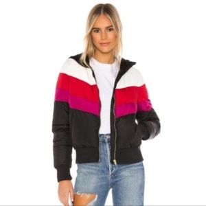Spiritual Gangster Black and Pink Bomber Jacket